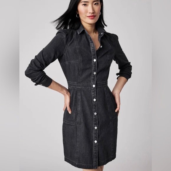UNTUCKit Dresses & Skirts - UNTUCKit Denim Annie Shirt Dress Size 4